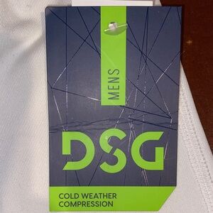 DSG Men's Pure White Long Sleeve Mock Neck Shirt